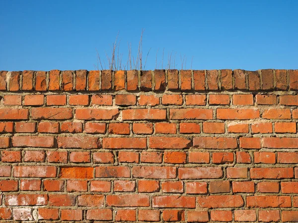 Industriellen Stil Rote Backsteinmauer Nützlich Als Hintergrund — Stockfoto