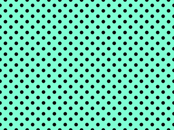 Black Polka Dots Pattern Aquamarine Useful Background — Foto de Stock