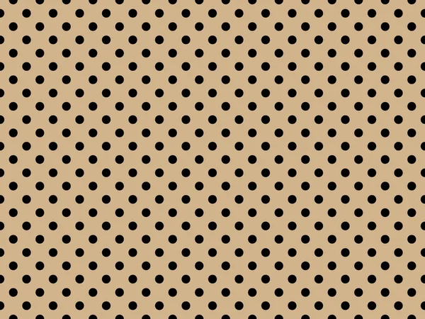 Black Polka Dots Pattern Tan Useful Background —  Fotos de Stock