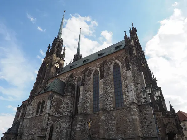 Katedrala Svateho Petra Pavla翻译捷克共和国布尔诺的圣彼得和保罗大教堂 — 图库照片