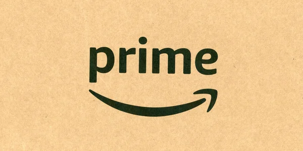 Seattle Usa Juli 2023 Amazon Prime Teken Pakketje — Stockfoto