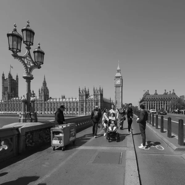 London Egyesült Királyság 2023 Június Parlament Westminster Híd Házai Fekete — Stock Fotó