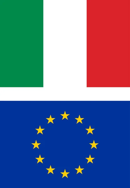 Talya Avrupa Birliği Bayrakları — Stok fotoğraf