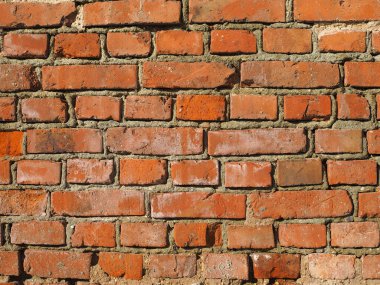 industrial style red brick wall useful as a background