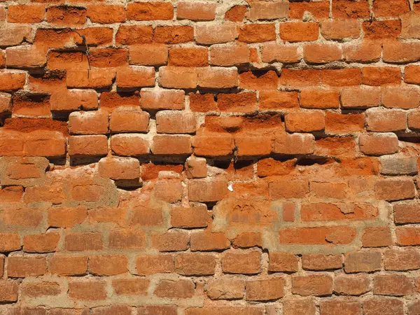 Industriellen Stil Alte Rote Backsteinmauer Nützlich Als Hintergrund — Stockfoto