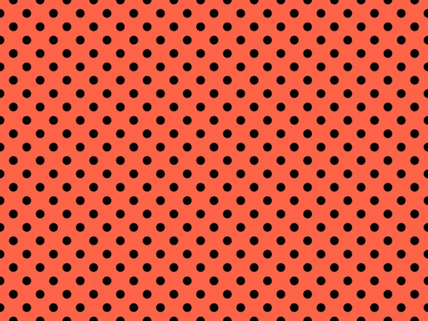 Black Polka Dots Pattern Tomato Useful Background — Foto Stock
