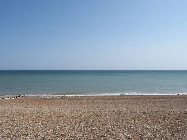 stock image sea seen from the beach useful as a natural background