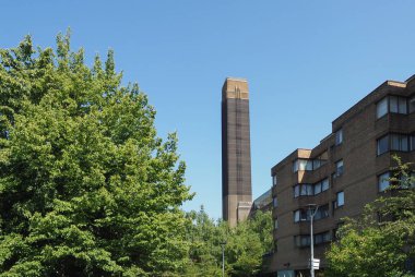 Tate Modern Sanat Galerisi Londra, İngiltere 'deki South Bank elektrik santralinde.