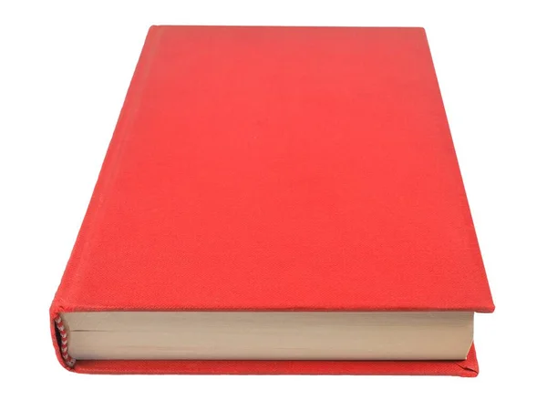 Libro Rojo Aislado Sobre Fondo Blanco —  Fotos de Stock