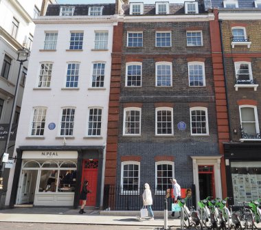 LONDON, İngiltere - 07 Haziran 2023: Handel Hendrix Evi Müzesi