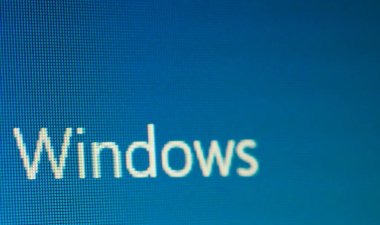 REDMONT, ABD - 11 Temmuz 2023: Microsoft Windows logo ekran görüntüsü