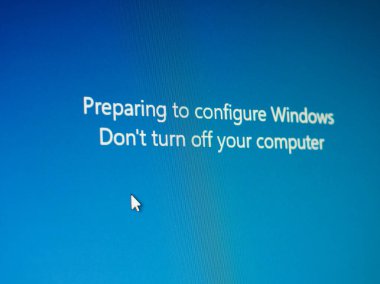 REDMONT, ABD - 11 Temmuz 2023: Microsoft Windows güncelleme ekran görüntüsü