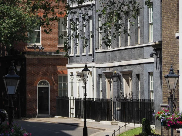 Londýn Červen 2023 Číslo Downing Street Oficiální Bydliště Premiéra Spojeného — Stock fotografie