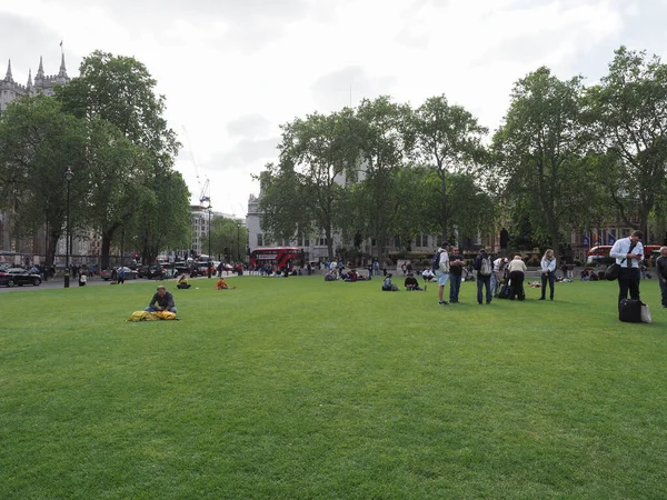 London June 2023 People Parliament Square Green Westminster — Stock Photo, Image
