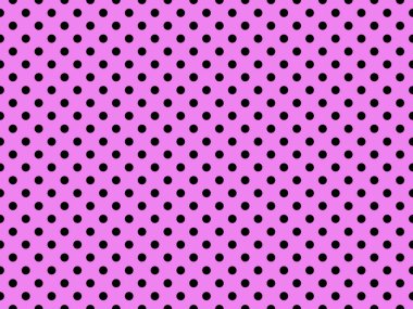 black polka dots pattern over violet useful as a background