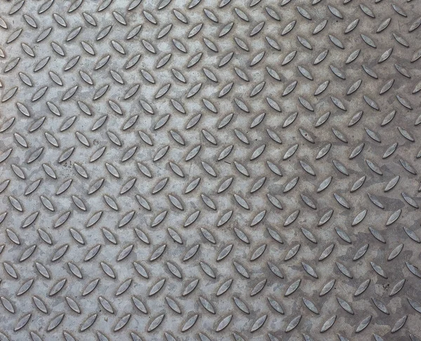 industrial style Grey steel diamond plate useful as a background