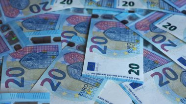 Avro banknotları arka plan olarak kullanışlı