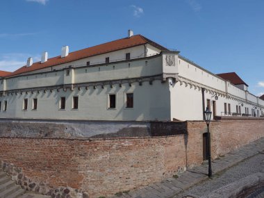 Çek Cumhuriyeti 'nin Brno tepesindeki Spilberk kalesi