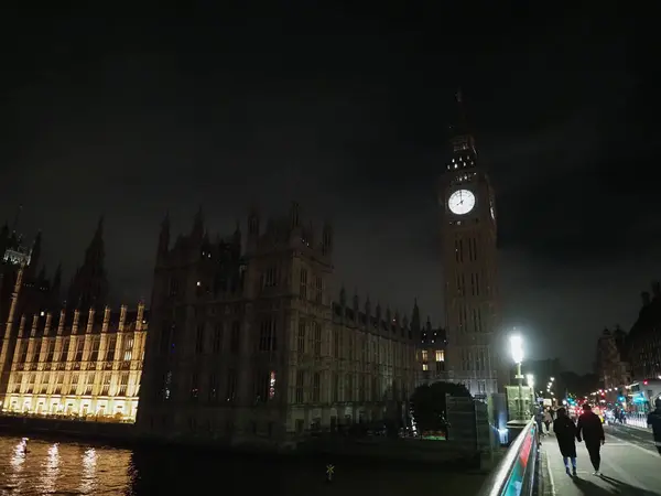 Night View City London – stockfoto