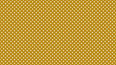 white polka dots pattern over dark goldenrod useful as a background