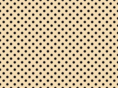 black polka dots pattern over wheat useful as a background