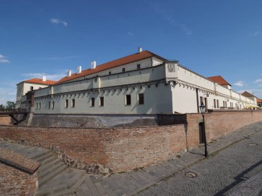 Çek Cumhuriyeti 'nin Brno tepesindeki Spilberk kalesi