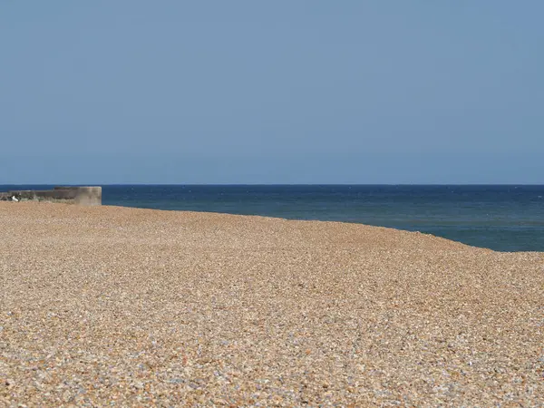 Zee Gezien Vanaf Het Strand Nuttig Als Een Natuurlijke Achtergrond — Stockfoto