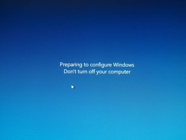 REDMONT, ABD - 11 Temmuz 2023: Microsoft Windows güncelleme ekran görüntüsü
