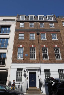 LONDON, UK - 7 Haziran 2023: Savile Row Beatles 'ın çatıda son performansını sergilediği yer
