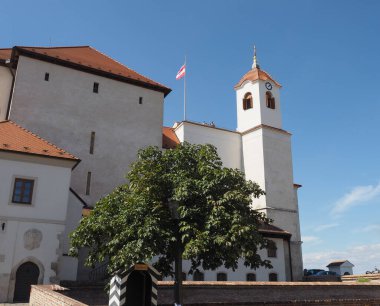 Çek Cumhuriyeti 'nin Brno tepesindeki Spilberk kalesi