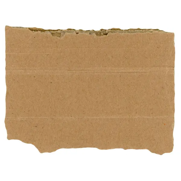 Stock image piece of brown cardboard paper useful as a tag isolated over white background