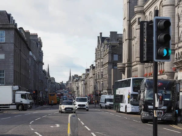 ABERDEEN, İngiltere - 14 Eylül 2023 Union Caddesi
