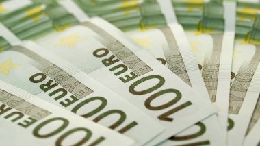 Avro banknotları arka plan olarak kullanışlı