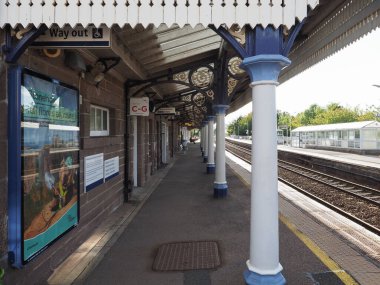 STONEHAVEN, İngiltere - 14 Eylül 2023 Stonehaven Tren İstasyonu