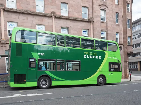 stock image DUNDEE, UK - SEPTEMBER 12, 2023: McGill Xplore Dundee coach bus