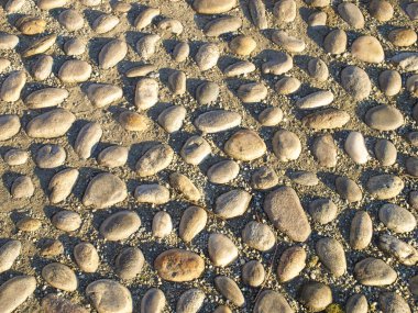 Endüstriyel taş zemin kaldırımı arka plan olarak kullanışlı