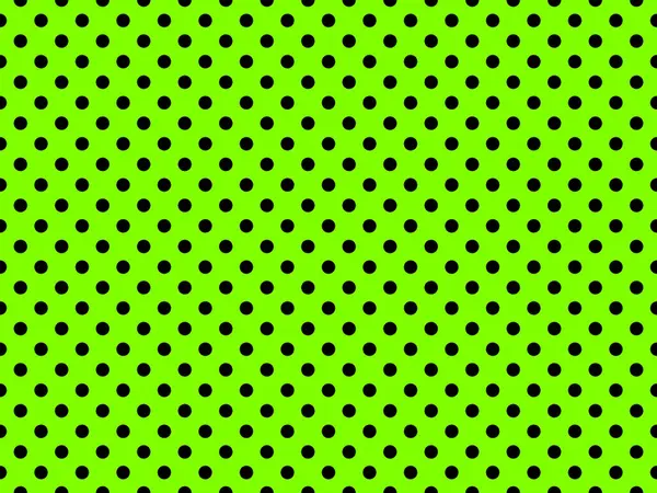 Black Polka Dots Pattern Chartreuse Useful Background — Zdjęcie stockowe
