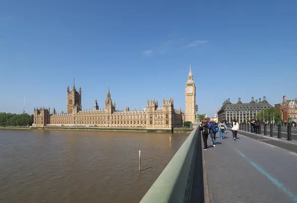 Лондон Великобритания Июня 2023 Года Здания Парламента Вестминстерский Мост — стоковое фото