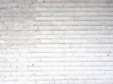 Beyaz tuğla duvar arka plan olarak kullanışlı