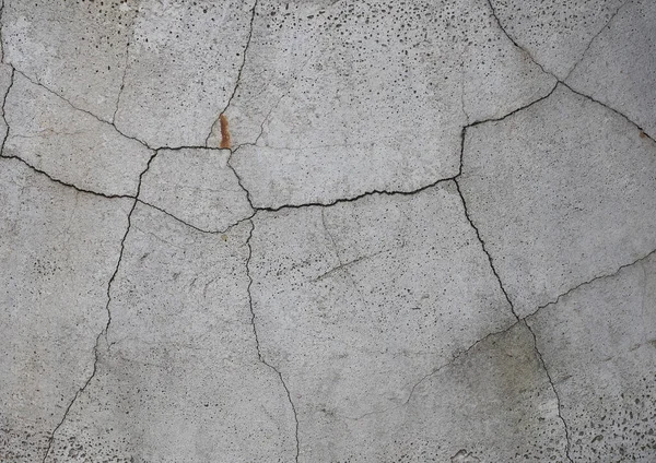 Cracked Weathered Grey Concrete Texture Useful Background —  Fotos de Stock