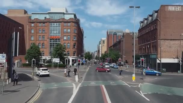 Belfast Royaume Uni Juin 2018 Vue Ville Belfast Depuis Bus — Video