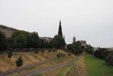 Edinburgh, İngiltere 'deki Mound Hill manzarası