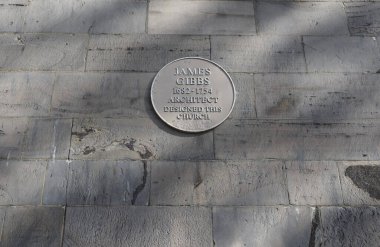 ABERDEEN, İngiltere - 14 Eylül 2023: James Gibbs mimar bu kiliseyi (Aziz Nicholas 'ın Kirk' ü) tasarladı