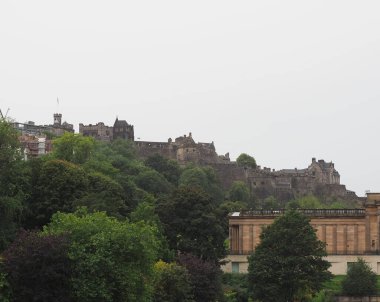 Edinburgh castle Castle Rock'da Edinburgh, İngiltere