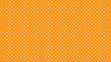 white polka dots pattern over dark orange useful as a background