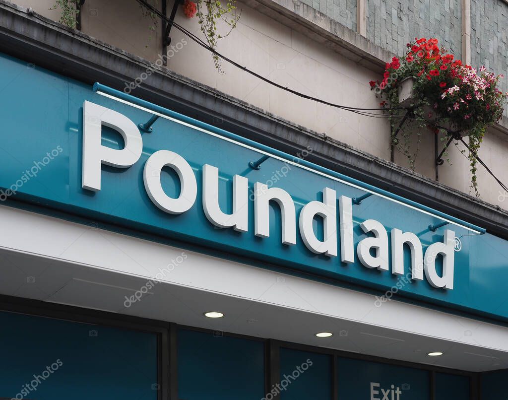INVERNESS, UK - SEPTEMBER 13, 2023: Poundland store sign