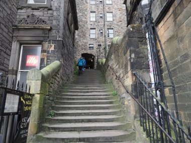 EDINBURGH, İngiltere - 15 Eylül 2023 Milne Mahkemesi