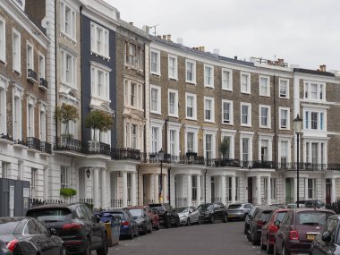 LONDON, İngiltere - Haziran 06, 2023 Notting Hill Hilal Manzarası