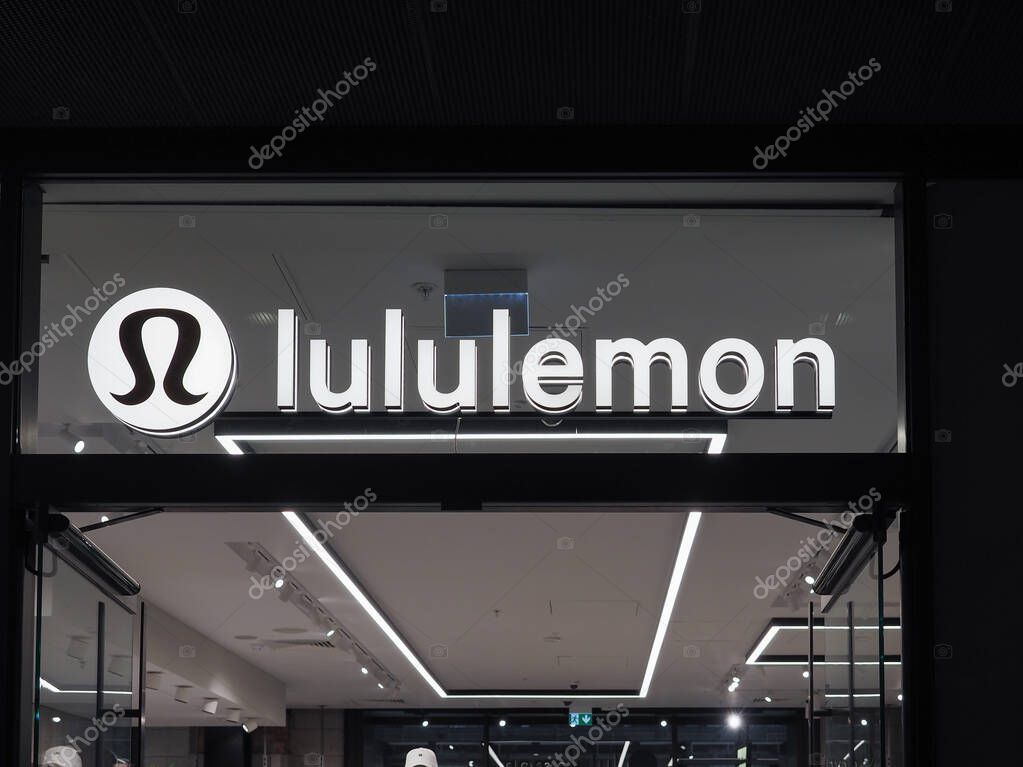LONDON, UK - JUNE 07, 2023: Lululemon storefront sign