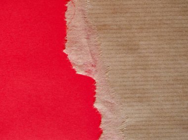 Endüstriyel stil kahverengi ve kırmızı kağıt dokusu kopyalama alanı olan kullanışlı bir arkaplan